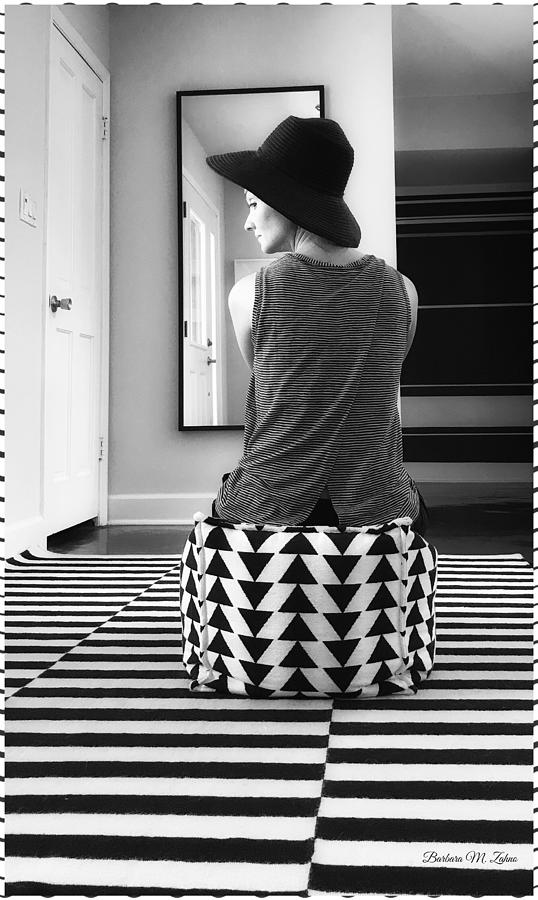 Lady with Stripes and Shapes Photograph by Barbara Zahno