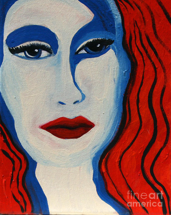 Lady with the Red Hair Painting by Alison Caltrider
