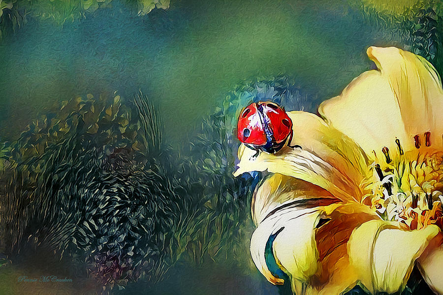 Ladybug Digital Art by Pennie McCracken