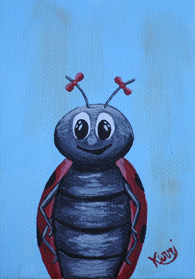 Ladybug Painting - Ladybugs School Picture by Kerri Sewolt