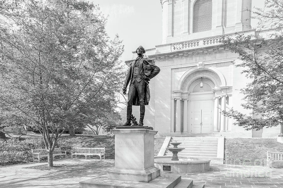 Lafayette College Marquis de Lafayette Statue Photograph by University Icons