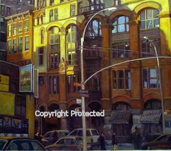 Cityscape Painting - Lafayette Street by Ron Anderson Cityscape Painting - Lafayette Street by Ron Anderson