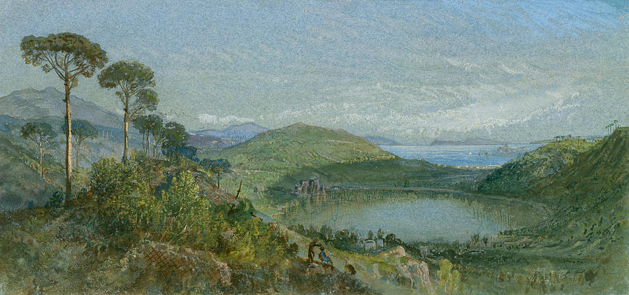 Lago Avernus Painting by William Trost Richards