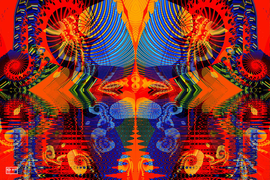 Abstract Digital Art - Lago de Diablo by Jim Pavelle