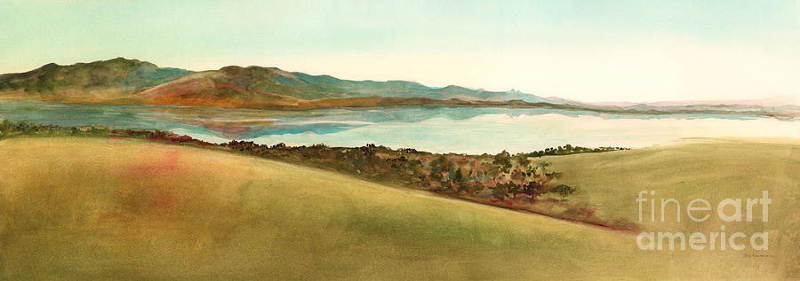 Lago Del Coghinas Painting