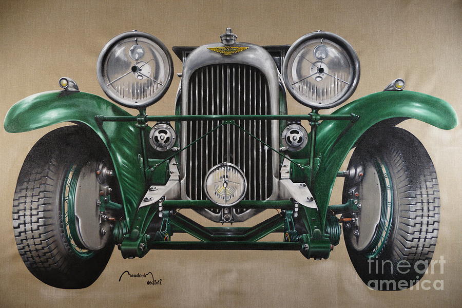 Lagonda 1934 Painting by Alain BAUDOUIN ABmotorART