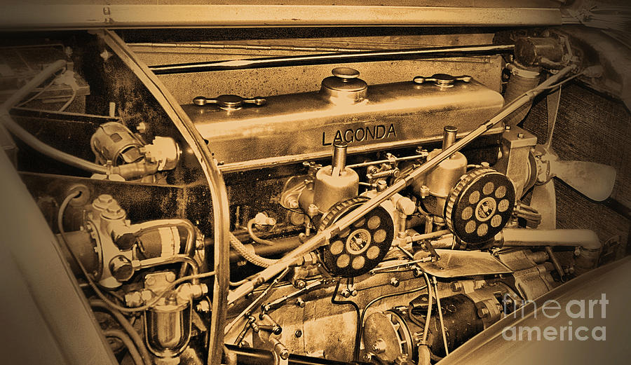 1939 LAGONDA Engine  Photograph by Don Siebel
