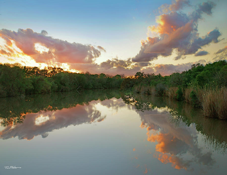Lagoon at Sunrise Photograph by Tim Fitzharris