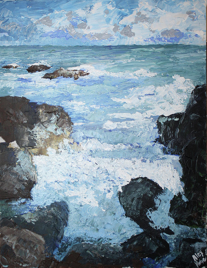 Laguna #1 Painting by Alexandra Kube - Fine Art America