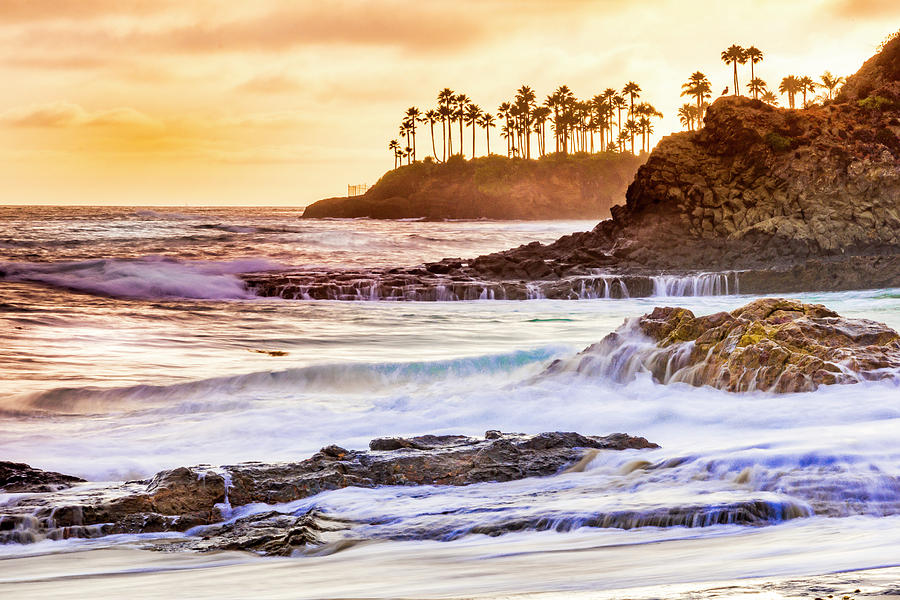 Laguna Beach at Sunset Photograph by Donald Pash