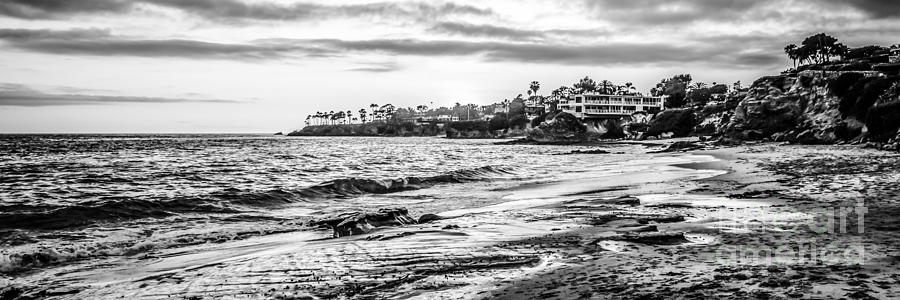 Laguna Beach Black And White Photo Photograph