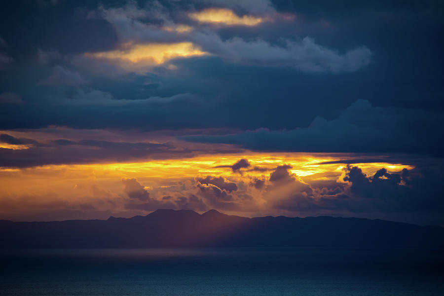 Laguna Beach Catalina Island Sunset Photograph by Kyle Hanson