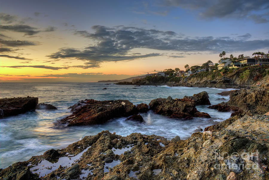 Nature Photograph - Laguna Beach Coastline by Eddie Yerkish
