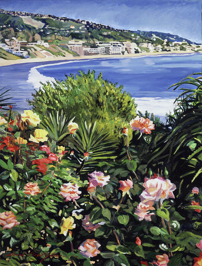 Flower Painting - Laguna Beach by David Lloyd Glover