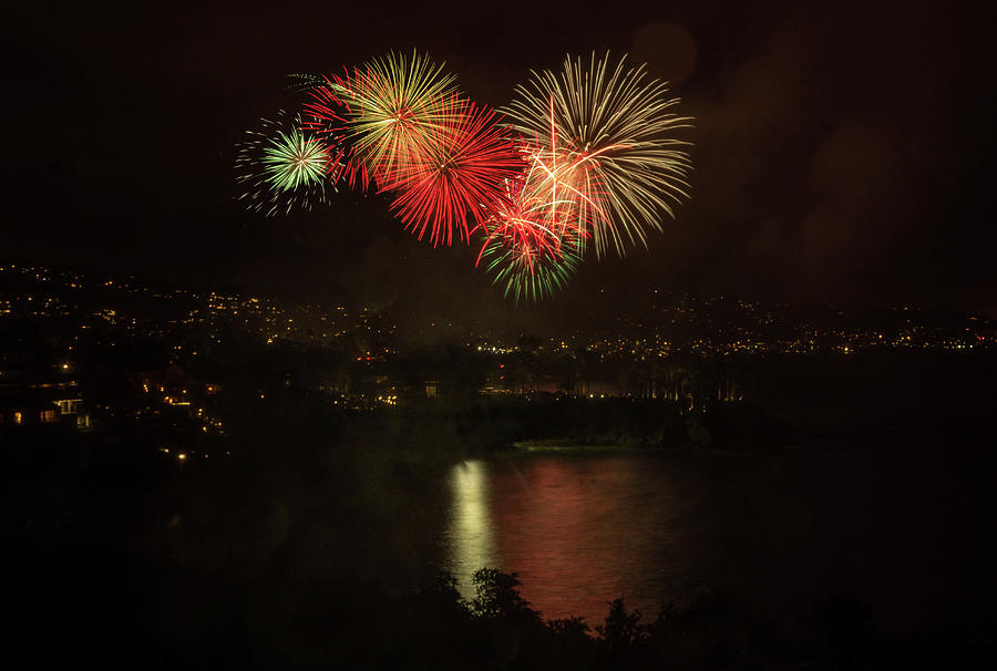 Laguna Beach Fireworks Photograph by Stephanie Starr