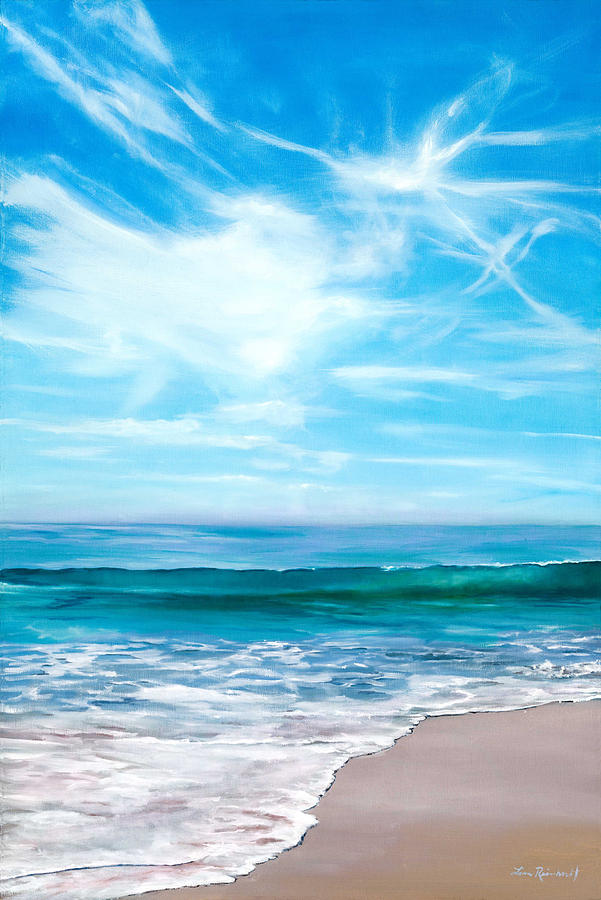 Beach Painting - Laguna Christmas by Lisa Reinhardt