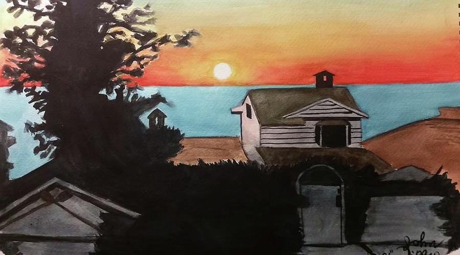 Laguna Sunset Painting by John DiMare
