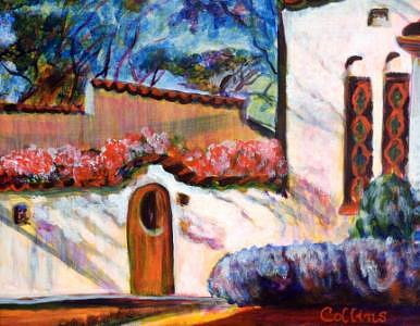 Historic Home Painting - LaHacienda by C D Collins Historic Home Painting - LaHacienda by C D Collins