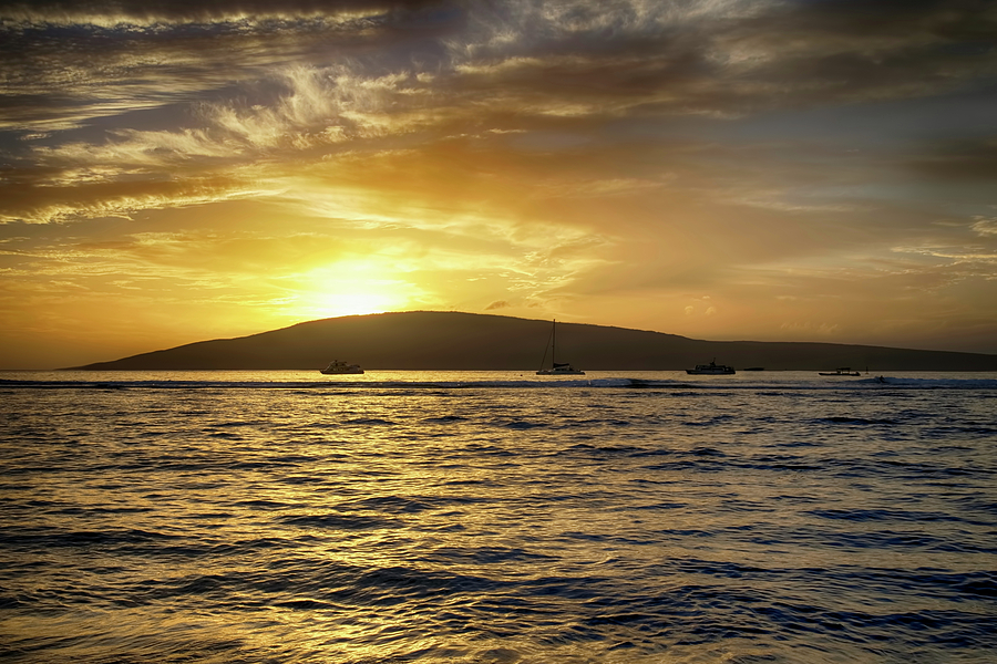 Lahaina Maui Sunset Photograph by Steven Michael