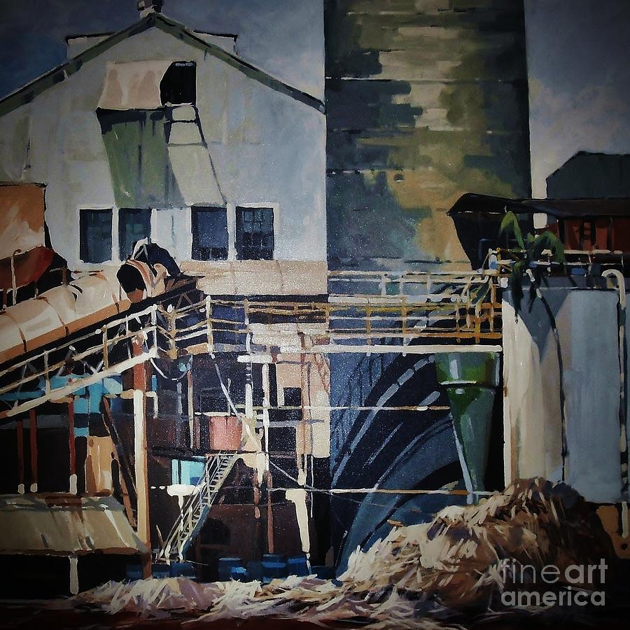 Lahaina Sugar Mill Painting by Andrew Drozdowicz