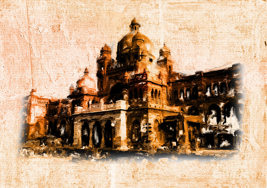 Lahore Museum Pakistan Painting by Gull G
