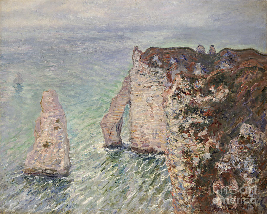 Claude Monet Painting - Laiguille And The Porte Deval by Celestial Images