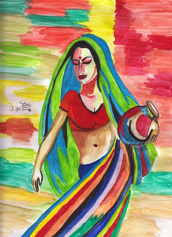 Bobby Dar Painting - Lajwanti by Bobby Dar
