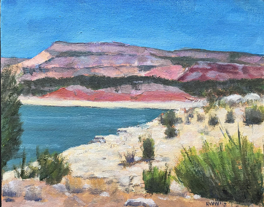Lake Abiquiu  Painting by Richard Willson
