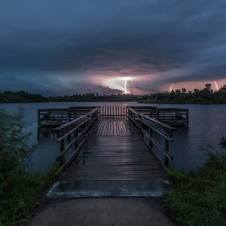 Sioux Falls Photograph - Lake Alvin Liightning by Aaron J Groen