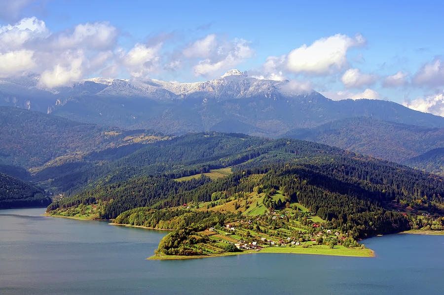 Lake And Mountain Landscape Ceahlau Romania By Ioan Panaite - 