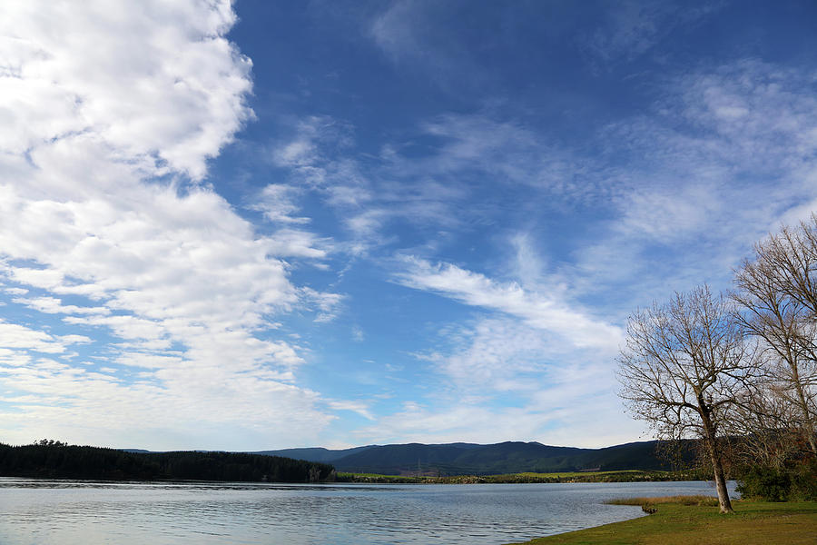 Lake and sky Photograph by Les Cunliffe