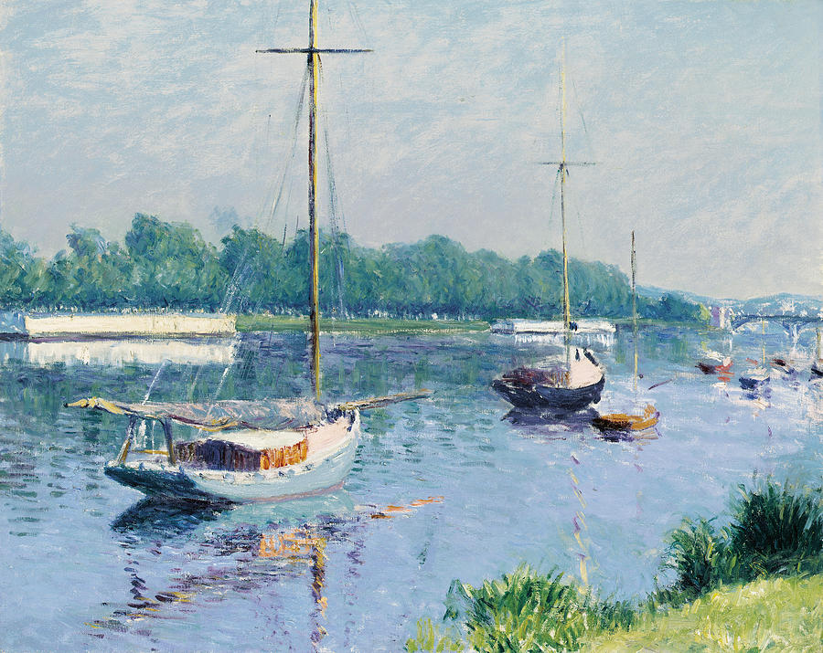 Gustave Caillebotte Painting - Lake Argenteuil by Gustave Caillebotte