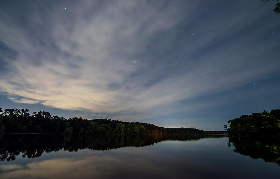 Lake At Night Photograph