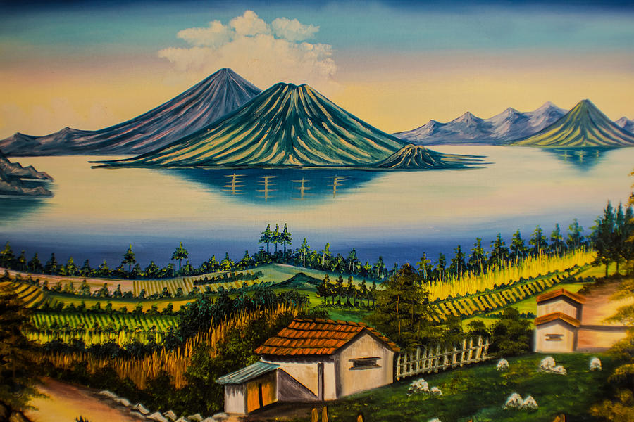 Lake atitlan Guatemala painting outlet