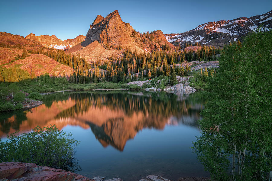 Mountain Photograph - Lake Blanche at Sunset by James Udall