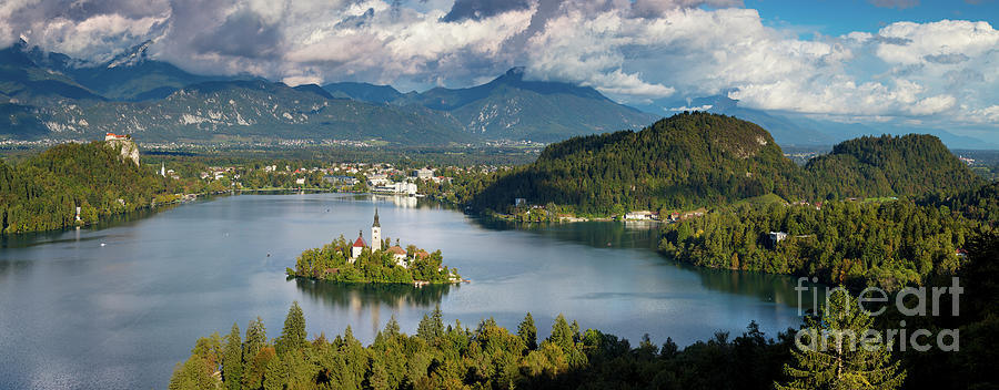 Lake Bled Pano Photograph by Brian Jannsen