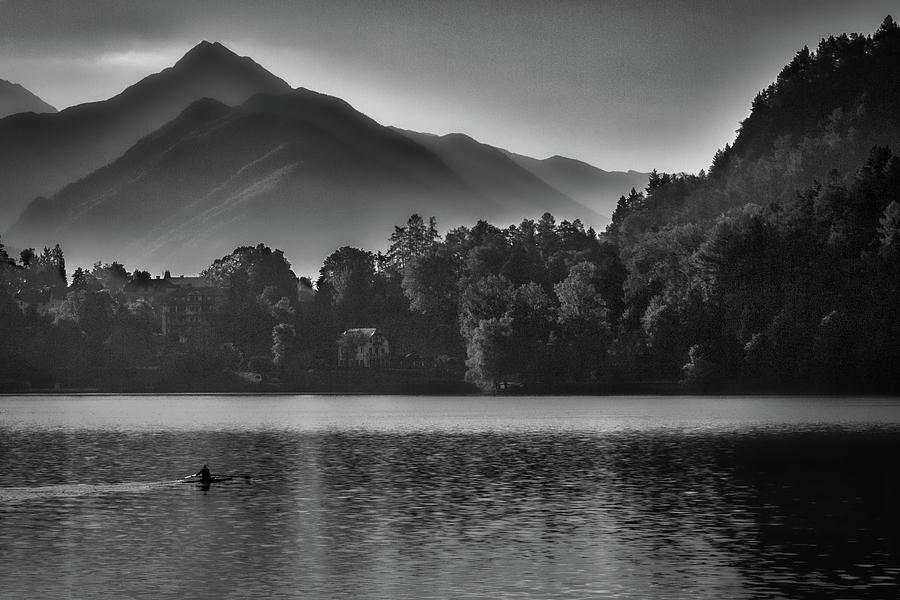 Lake Bled Rower - Slovenia Photograph by Stuart Litoff