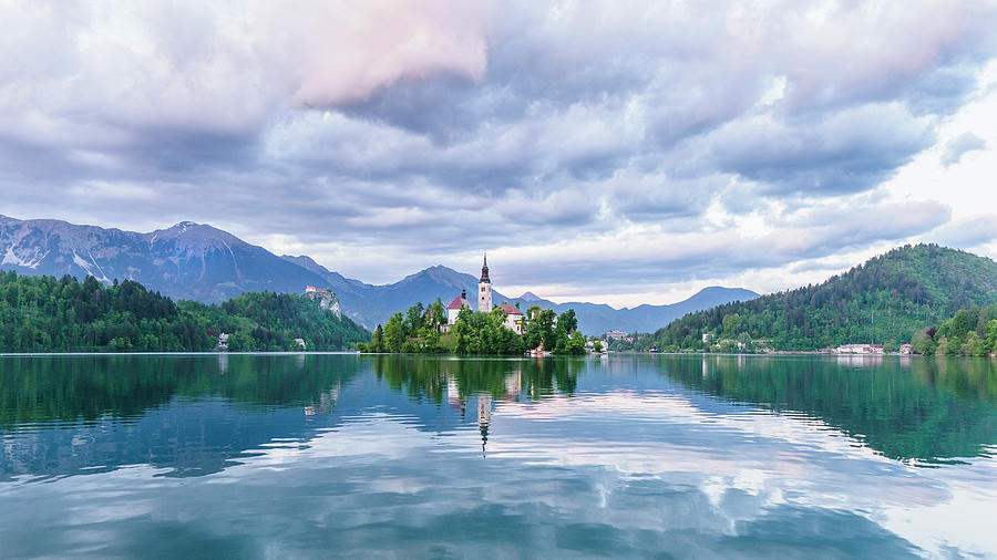 Lake Bled and its beautiful church. Photograph by Usha Peddamatham