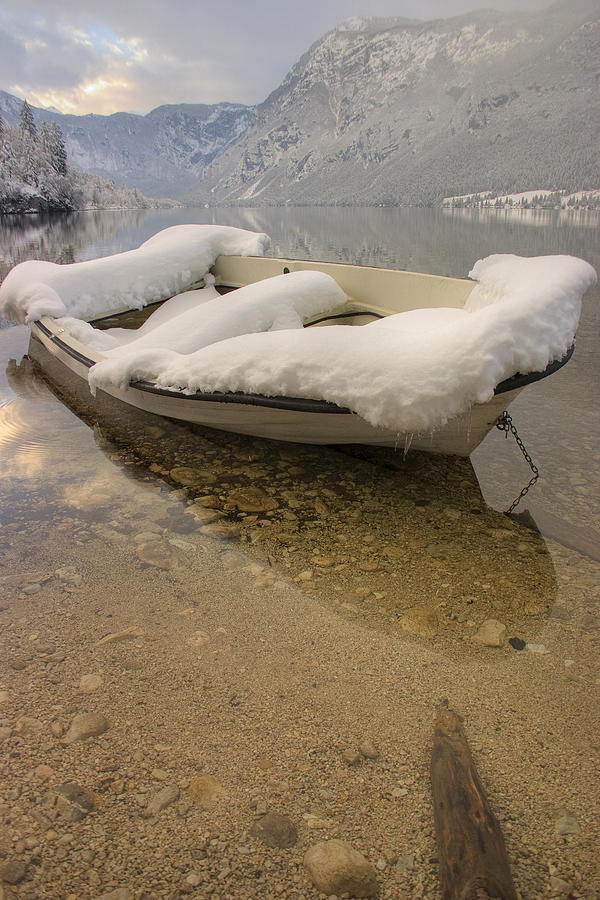 Lake Bohinj in Winter Photograph by Ian Middleton