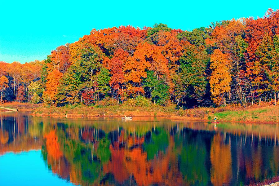 Fall Photograph - Lake Boutin in Fall by Robert Cox