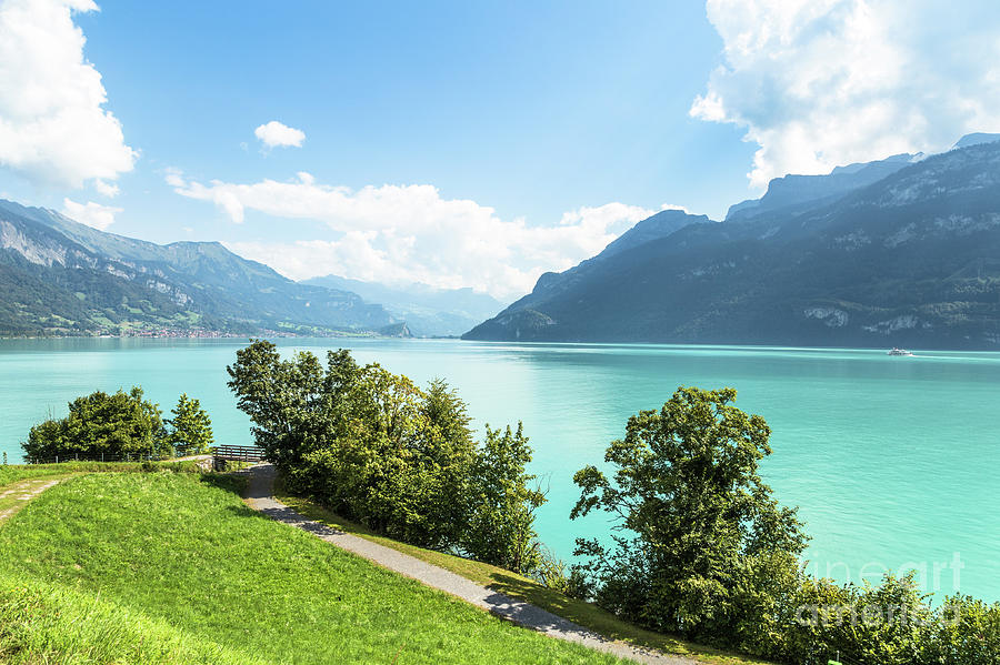  Lake Brienz in the alps in Canton Bern, Switzerland. Photograph by Didier Marti