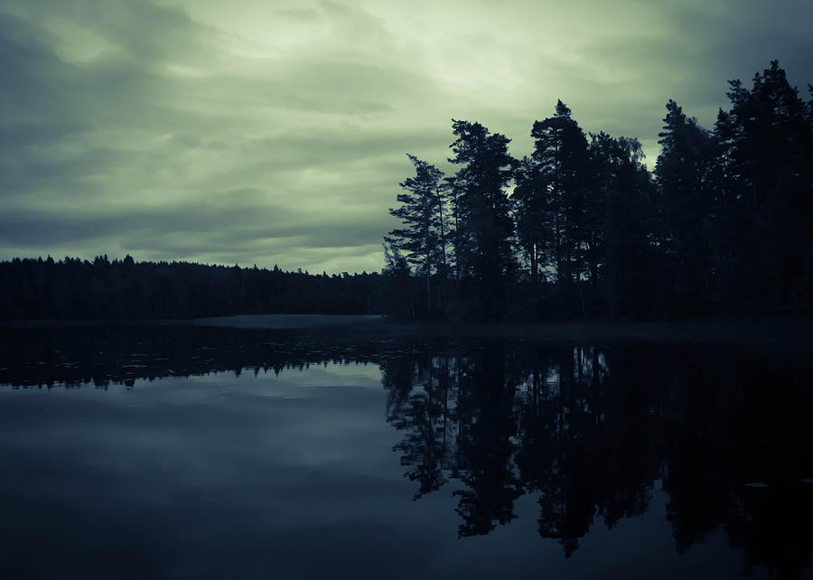 Nature Photograph - Lake by Night by Nicklas Gustafsson