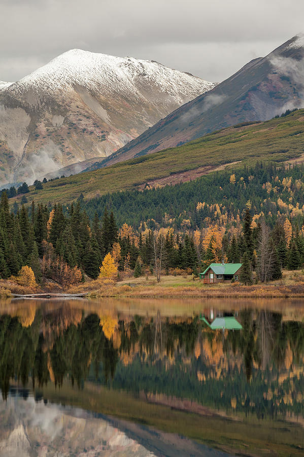 Lake Cabins in Fall Photograph by Scott Slone