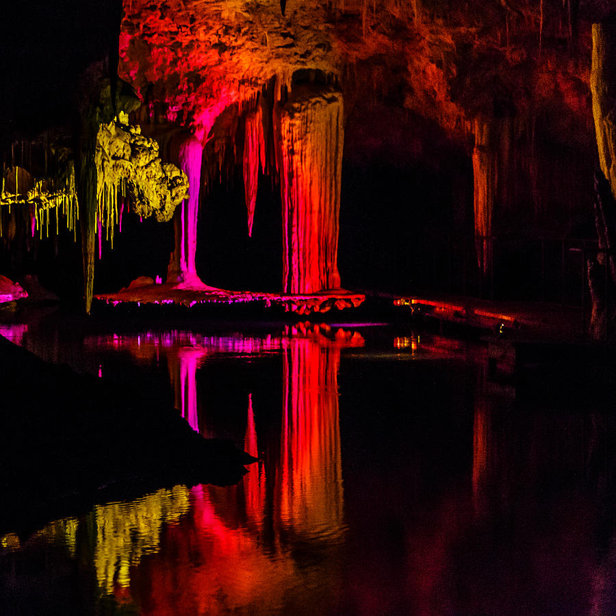 Lake Cave Reflections Photograph by Robert Caddy