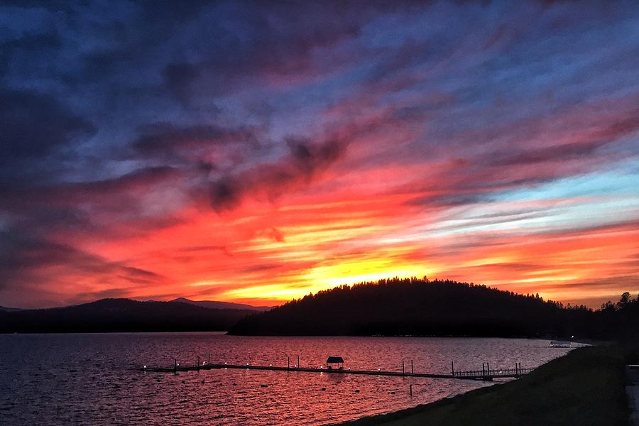 Lake Coeur Dalene Sunset Photograph By Beth Rich Brown Pixels 7062