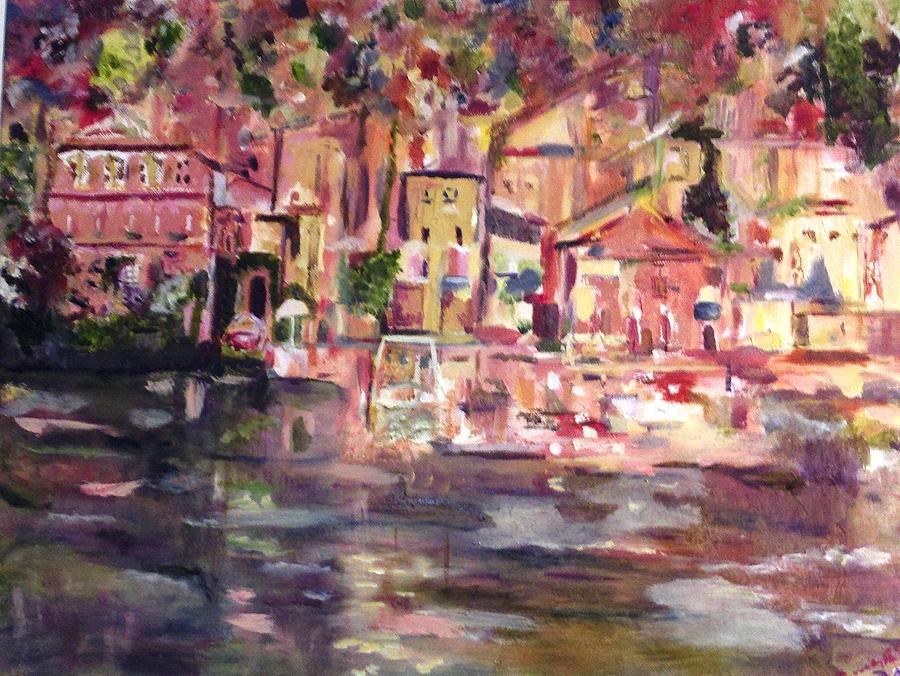 Lake Como Painting by Beverly Smith
