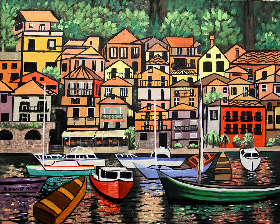 Lake Como Italy Painting by Anthony Falbo