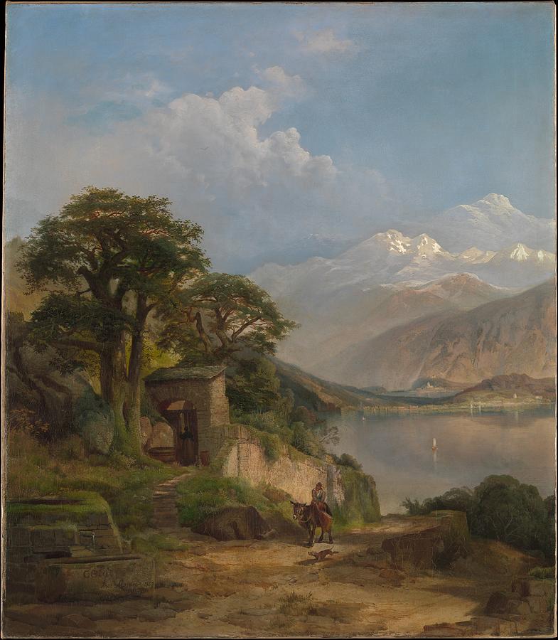 Thomas Moran Painting - Lake Como by Thomas Moran