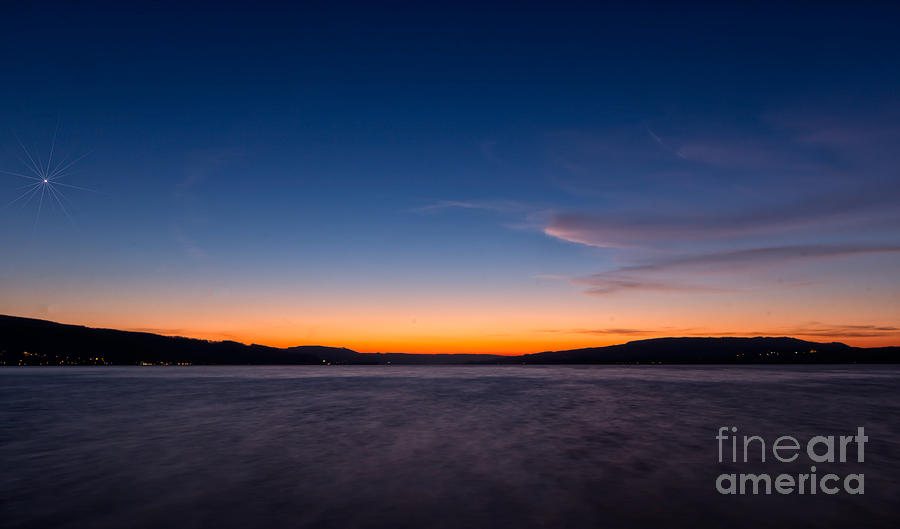 Sunset over Lake Constance Photograph by Bernd Laeschke