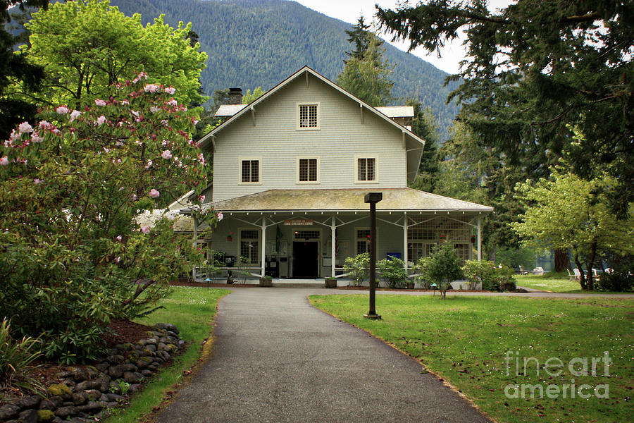 Lake Crescent Lodge in Springtime Photograph by Carol Groenen